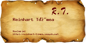 Reinhart Tímea névjegykártya